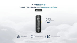 Oro pompa Nitecore AP05C, itin lengva iš anglies pluošto