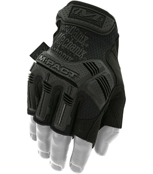bepirstes taktines pirstines mechanix m-pact juodos virsus