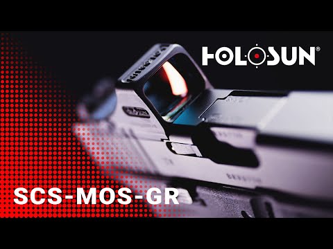 Kolimatorius Holosun SCS Solar Green, Glock MOS pistoletams