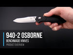 Atlenkiamas peilis Benchmade OSBORNE 940-2 REVERSE G10 TANTO