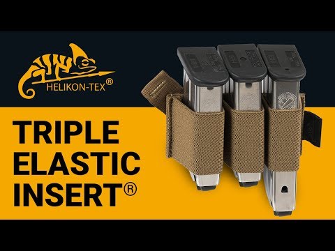 Trigubas elastingas įdėklas pistoleto dėtuvėms Helikon-Tex