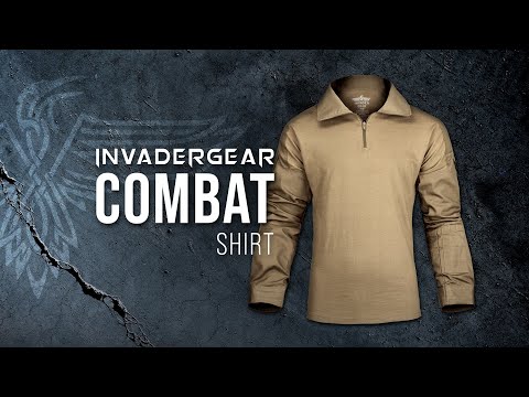 Taktiniai marškiniai Invader Gear Combat Shirt, Woodland