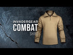 Taktiniai marškiniai Invader Gear Combat Shirt, Woodland
