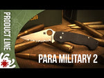 Atlenkiamas peilis Spyderco PARA MILITARY 2 G-10