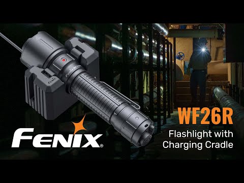 Taktinis žibintuvėlis su magnetiniu įkrovimu Fenix WF26R, 3000lm