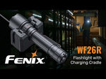 Taktinis žibintuvėlis su magnetiniu įkrovimu Fenix WF26R, 3000lm