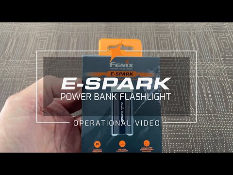Žibintuvėlis su Power Bank funkcija Fenix E-SPARK, 100lm