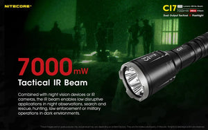 Žibintuvėlis su IR Nitecore CI7, 2500lm