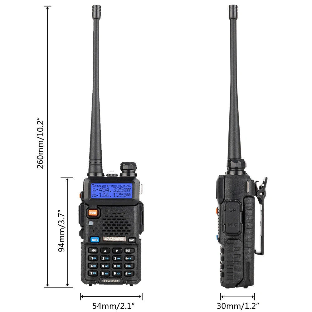 Radijo stotelė Baofeng UV-5R, iki 14km.