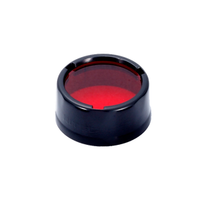 Raudonas filtras Nitecore NFR26 – suderinamas su 26,8 mm žibintuvėlio galvutėmis