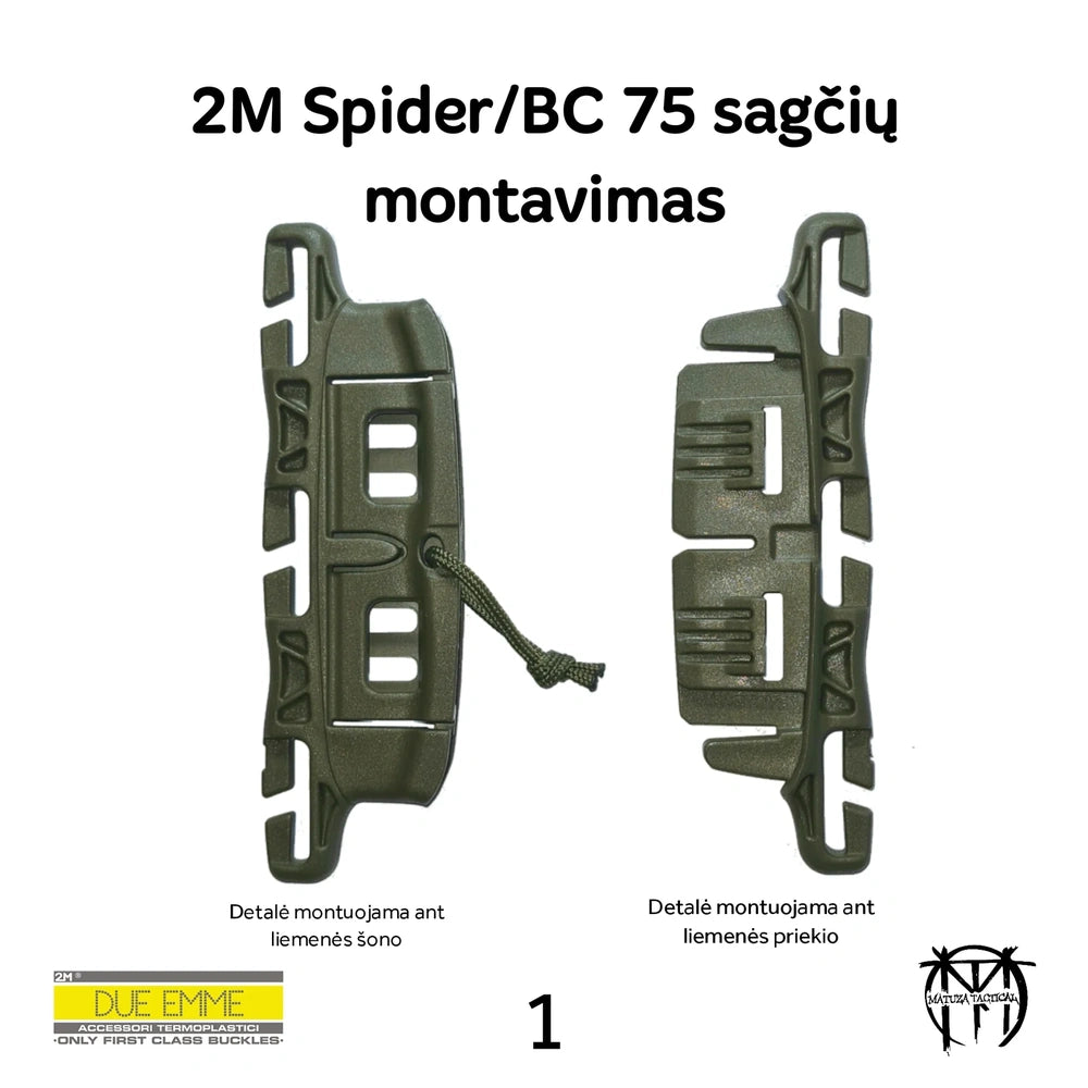 2M Spider/BC 75 pakaitinė greito atsegimo sagtis