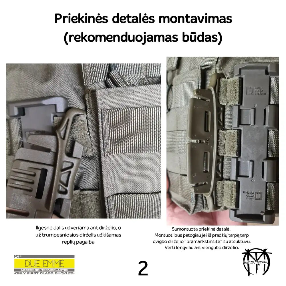 2M Spider/BC 75 pakaitinė greito atsegimo sagtis