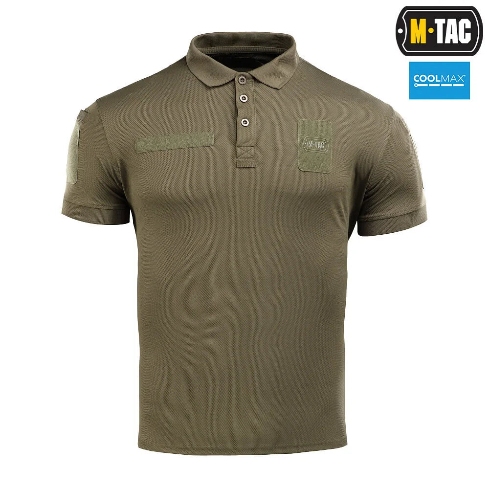 Taktiniai marškinėliai M-Tac Elite Tactical Coolmax, polo stiliaus