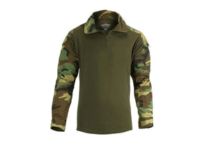 Taktiniai marškiniai Invader Gear Combat Shirt, Woodland