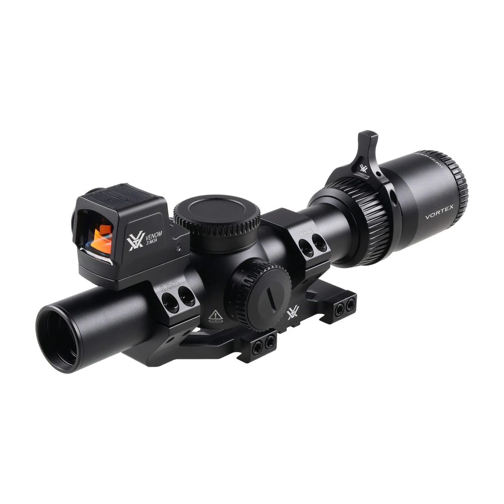 Taktinis kolimatoriaus ir optikos komplektas Vortex AR: Luneta Venom 1-6x24 AR-BDC3 MOA, Kolimatorius Venom 3 MOA