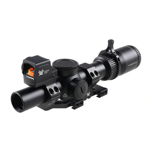 Taktinis kolimatoriaus ir optikos komplektas Vortex AR: Luneta Venom 1-6x24 AR-BDC3 MOA, Kolimatorius Venom 3 MOA