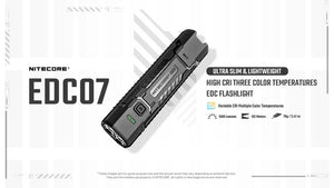 Žibintuvėlis Nitecore EDC07– 1500lm.