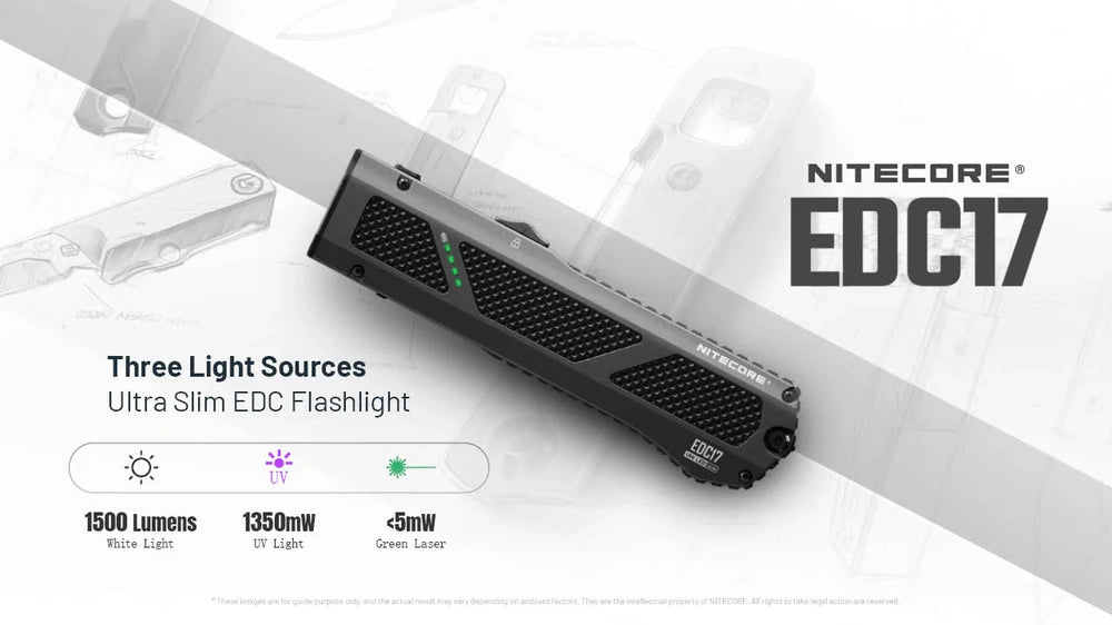 Žibintuvėlis Nitecore EDC17 – 1500lm.
