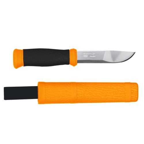 peilis-mora-Morakniv-2000-miske-gamtoje-stovyklavimui-nerudijancio-plieno-oranzinis-orange-hi-vis-standziaasmenis-ebunkeris.lt-bunkeris.