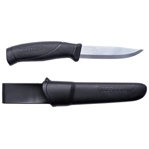 peilis-mora-morakniv-Companion-S-stainless-steel-nerudijancio-plieno-juodas-black-rankinis-standziaasmenis-ebunkeris.lt-bunkeris