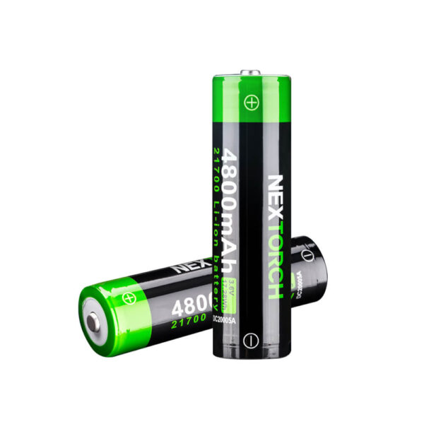 Įkraunama ličio baterija Nextorch 21700 3.6V 4800 mAh