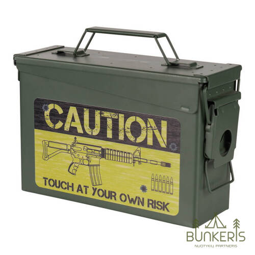 Dėžė amunicijai Cal. 30mm - Caution Risk