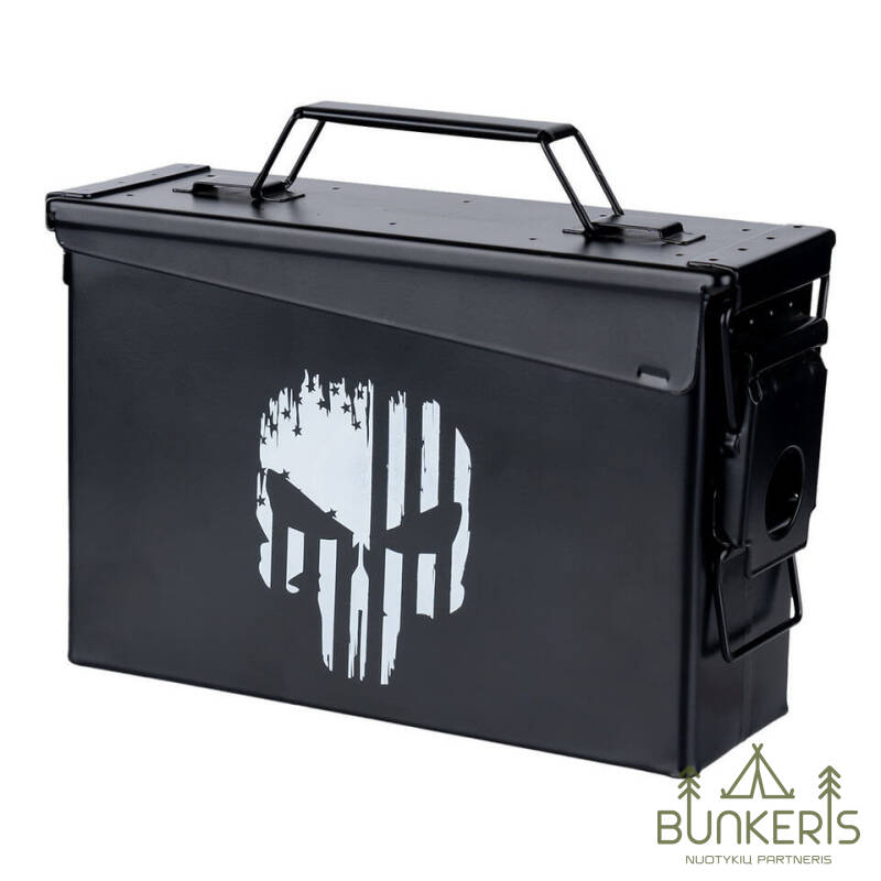 Dėžė amunicijai Cal. 30mm - Punish Skull - Image 1