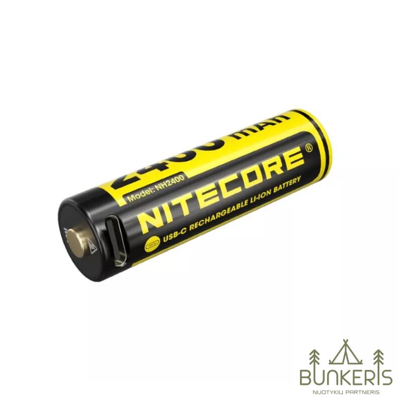Įkraunamos baterijos Nitecore NH2400 2400mAh, 2vnt. - Image 1