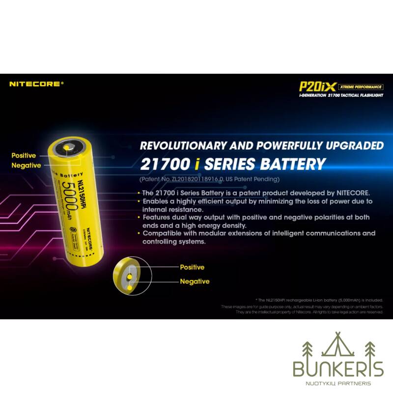 Prožektorius Nitecore P20iX, 4000lm - Image 7