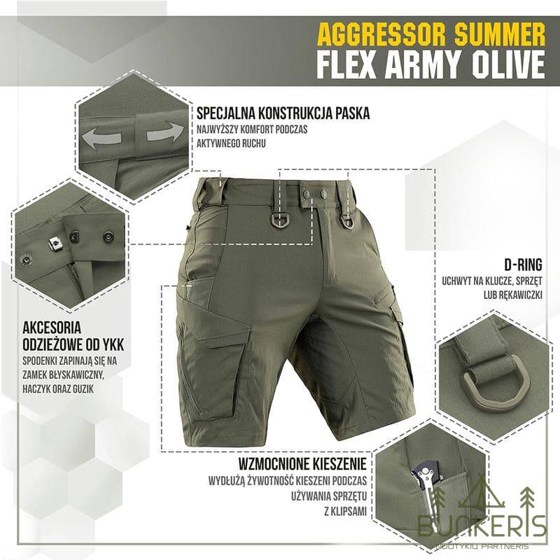 Šortai M-Tac Aggressor Summer Flex - Image 3