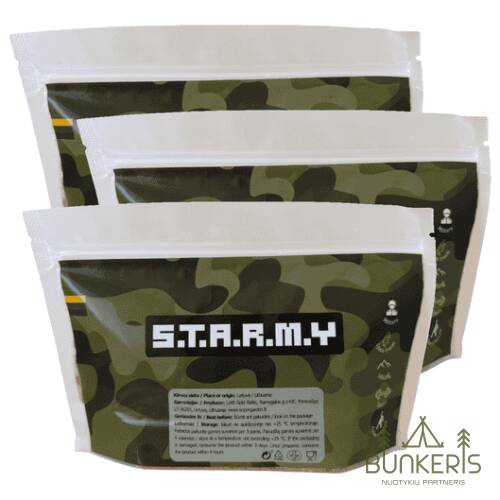 S.T.A.R.M.Y. greitai paruošiamo maisto rinkinys 3 vnt.