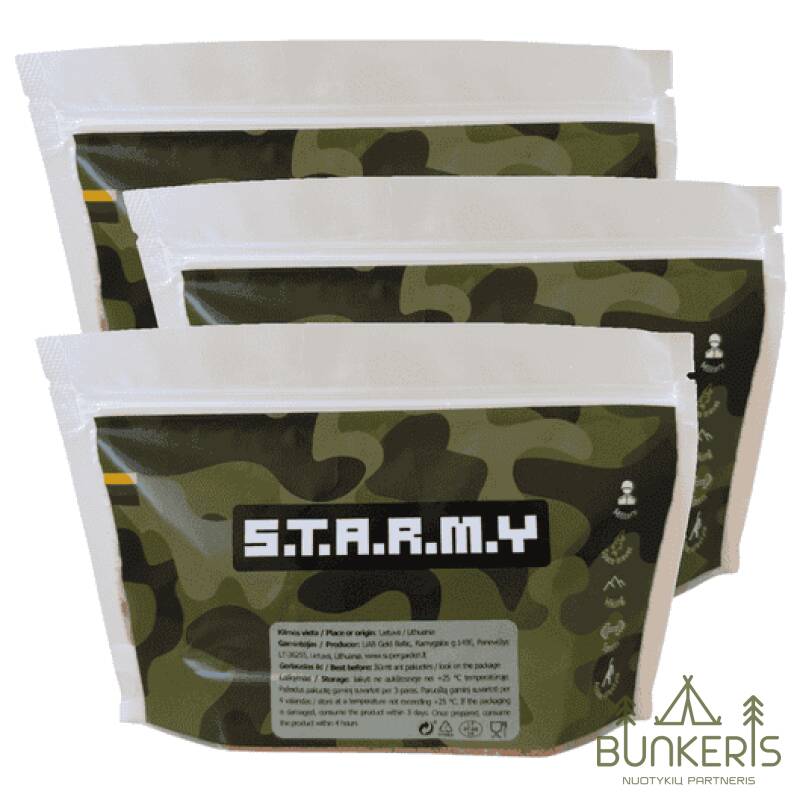 S.T.A.R.M.Y. greitai paruošiamo maisto rinkinys 3 vnt. - Image 1