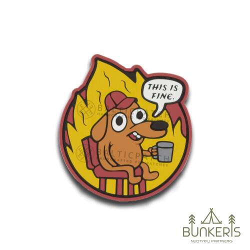 Antsiuvas PVC „This is Fine”