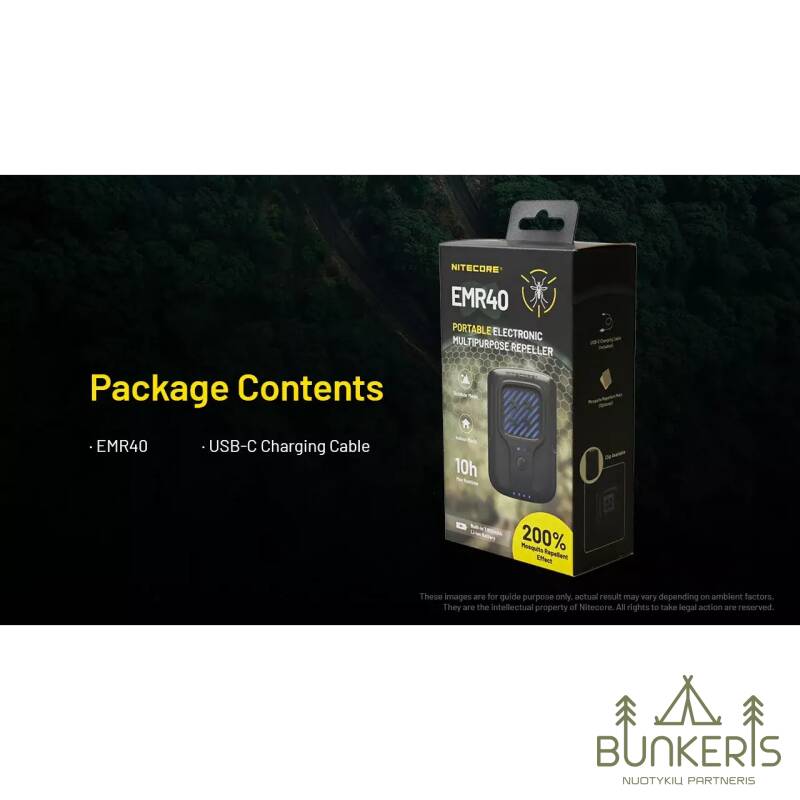 Uodus atbaidantis įrenginys Nitecore EMR40 - Image 12